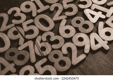 Background of numbers. from zero to nine. Numbers texture. Finance data concept. Mathematic. Seamless pattern with numbers. financial crisis concept. Business success.