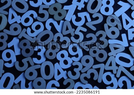 Background of numbers. from zero to nine. Numbers texture. Finance data concept. Mathematic. Seamless pattern with numbers. financial crisis concept. Business success.