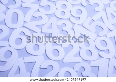 Background of numbers. from zero to nine. Numbers texture. Finance data concept. Matematic. Seamless pattern with numbers. financial crisis concept. 