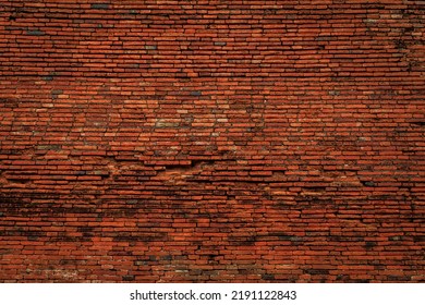 Background Old brick wall, over four hundred years old, Wat Mahathat Ayutthaya, Thailand - Powered by Shutterstock