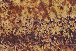Background Of Old Rusty Painted Metal