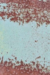 Background Of Old Rusty Painted Metal