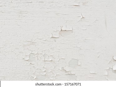 background of old white peeled paint remain on plywood wall. - Shutterstock ID 157167071