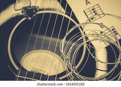 Background On a theme guitar