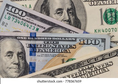 Background of one hundred dollar bills - Shutterstock ID 778367659