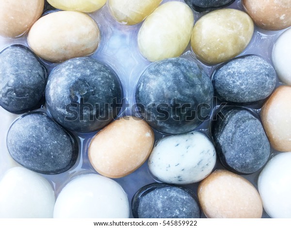 Background Onyx Stone Eggs Different Colors Stock Photo Edit Now