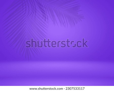 background with a palm tree shadow on it or summer background with coconut or tropical leaves. studio interior room with tropical palm shadow. Minimal summer product stage platform mockup design.