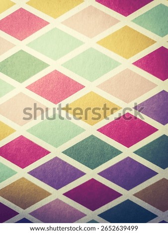 Background pattern with colorful rhombuses
