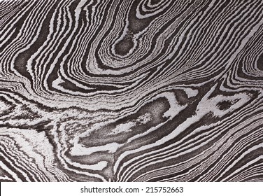 Background with pattern of Damask steel, close up