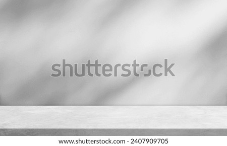 Background Pattern Design Empty Wall Room Studio Backdrop with Shadow Light Overlay and reflection Interior Floor Cement Stage well Display Product and text Presentation on Grey Color free space