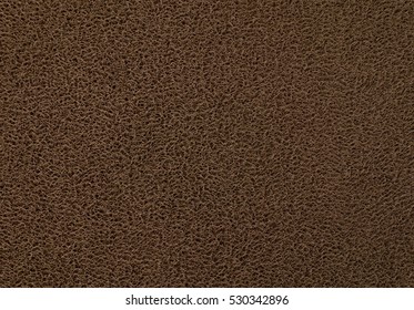 Background Pattern, Horizontal Texture of Dark Brown Plastic Doormat.