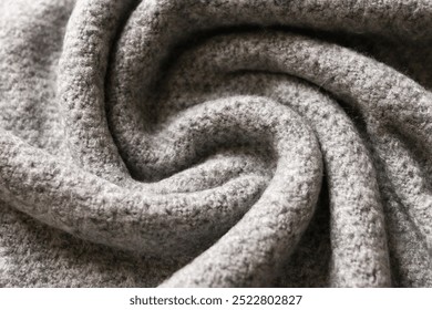 Background pattern texture of grey pattern knitted  synthetic acrylic fabric close-up fabric .Top view. Close up picture of knitted pattern.high quality photo
