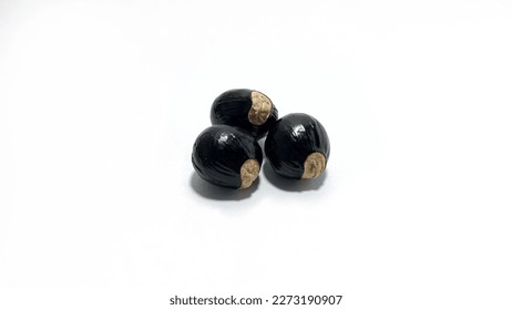 Background pattern of three longan seeds - Shutterstock ID 2273190907