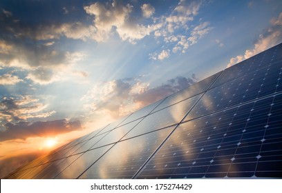 background of photovoltaic modules for renewable energy 