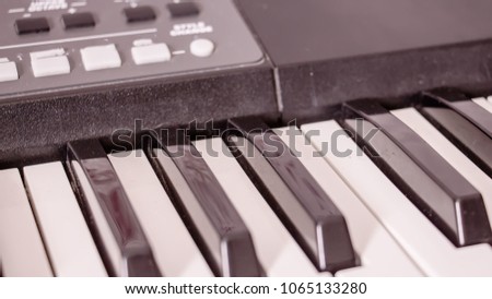 Background of a piano keyboard