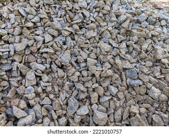 Background Of A Pile Of Gravel Building Materials