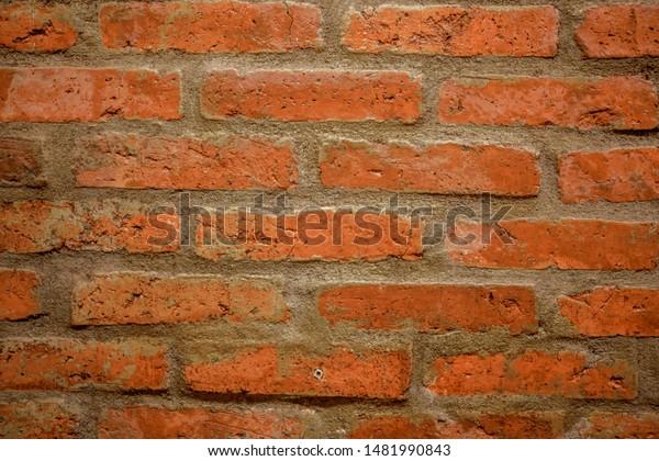 Background Plaster Walls Made Red Clay Royalty Free Stock Image