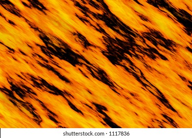 Background of raging flames