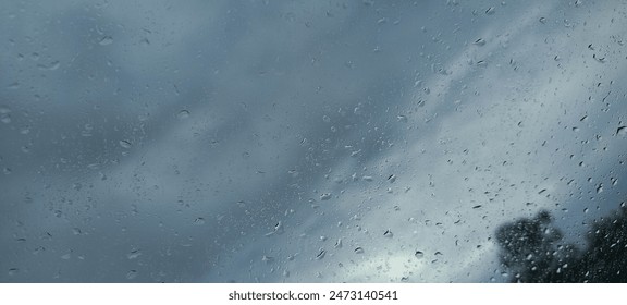 Background Raindrops In The Window