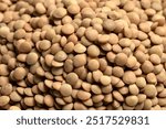 Background of raw lentils, organic food 