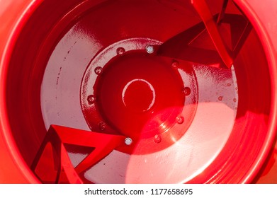 Background Red Cement Mixer