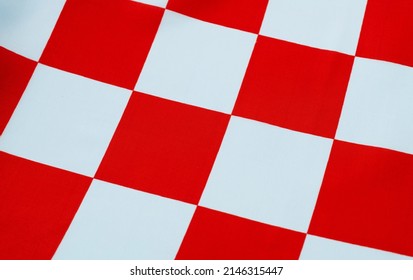 Background Of Red Checkered Flag.