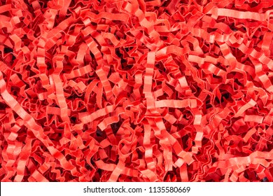 Background Of Red Shredded Paper