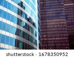 background of reflection in skyscraper windows