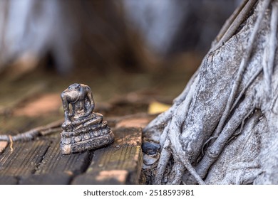 Background of the religious tourist attraction Wat Phra Sri Rattana Mahathat Worahawihan There is a pair of Buddha statues in Phitsanulok. Tourists often come to pay respect. - Powered by Shutterstock