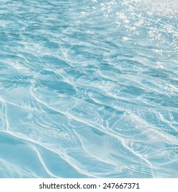 Background of rippled pattern of clean water in a blue.