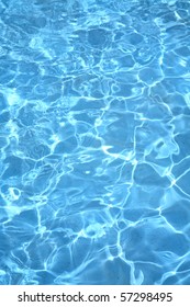 Background of rippled pattern of clean water in blue swimming pool - Shutterstock ID 57298495