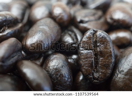 background of roasted coffee bean.