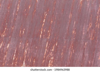 Background Of Rusty Corrugated Galvanised Iron Roof