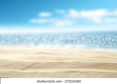 Blue Sky Sand Beach Space Stock Photo (Edit Now) 244356967