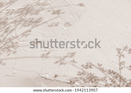 Background with shadow of floral branches