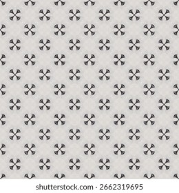 Background of simple geometric pattern for wallpaper with a seamless design. Black white grey decorative simple minimalist repeating patterns. Fashion fabric paper texture. Japanese zen aesthetic bg