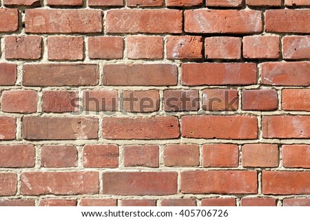 Background of spalling brick wall