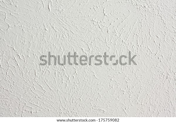 Background Sponge Painted Textured White Ceiling Stock Photo