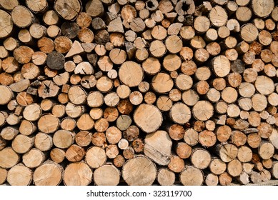 background stack of wood