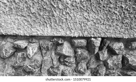The background from the stone and cement wall
