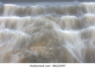 background of Storm stream water,slow shutter speed effect.