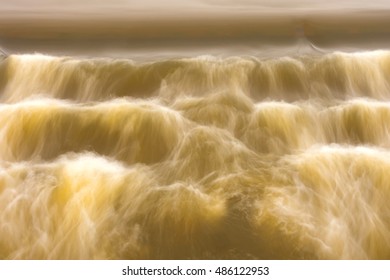 background of Storm stream water,slow shutter speed effect.
