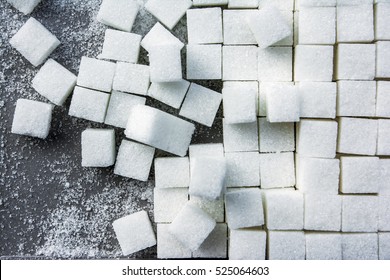 background of sugar cubes.Cube sugar background