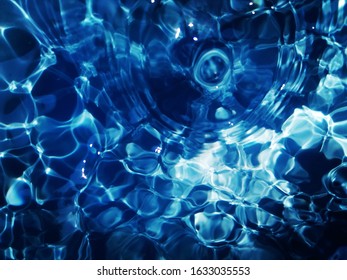 The​ abstract​s of​ surface​ blue​ water​ reflected​ with​ sunlight​ for​ background. Reflection​ on​ the​ surface blue​ water​ for​ background​