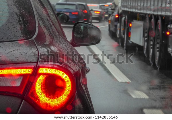 Background of tail light or\
tail lamp of all cars very important and can be dangerous while\
raining.  