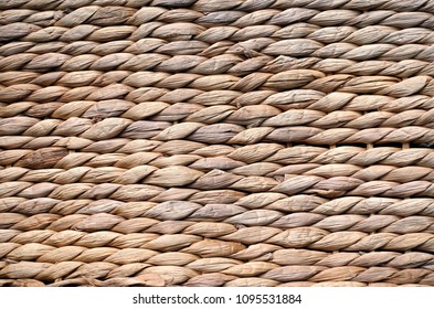 Straw beach mat