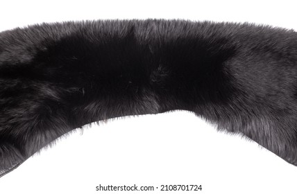 Background And Texture Of Black Mink Fur