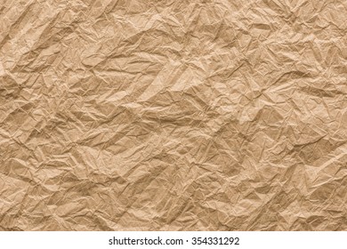 background and texture of brown crumpled paper - Shutterstock ID 354331292