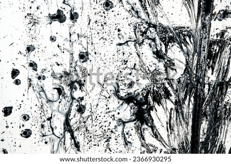 background, texture of brush strokes and splashes of paint, design elements