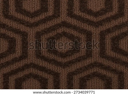 background texture of the carpet with hexagonal paving motif